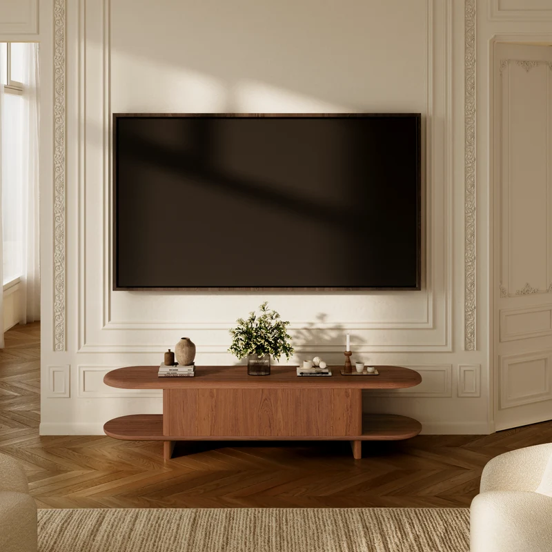 Meuble TV BOIA Noyer 180cm