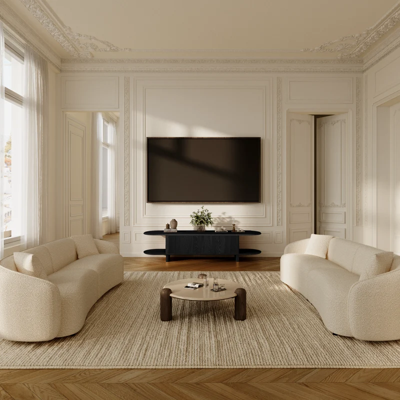 Meuble TV BOIA Noyer 180cm