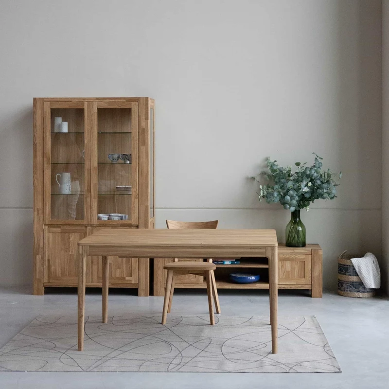 Table à manger extensible en chêne massif BERGAMO | NordicStory