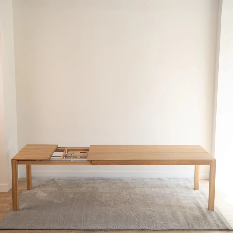 Table de salle à manger extensible en chêne massif VERDI | VESKOR