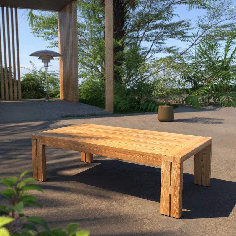 Table basse de jardin en teck Zanzibar