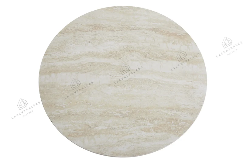 Table basse - Effet Travertin - Famous