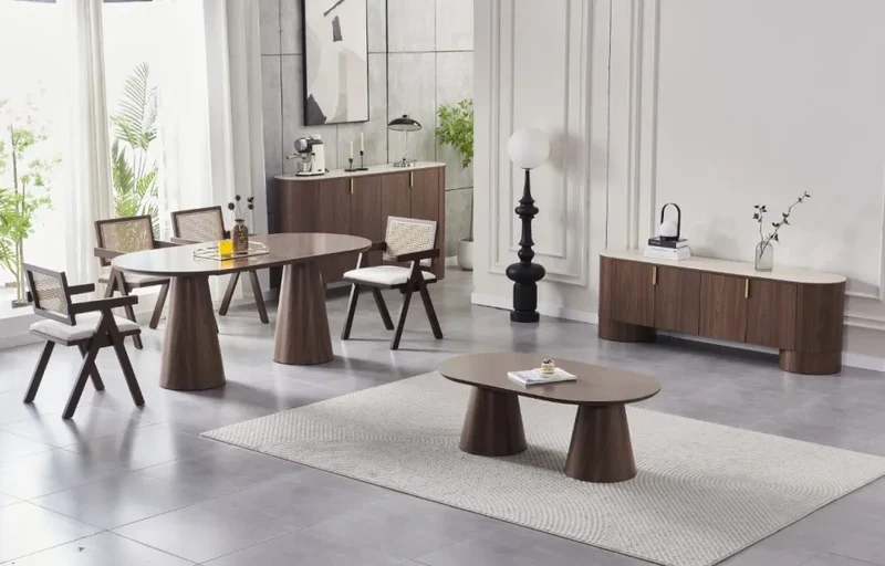 Table basse - Effet Noyer - Iconic