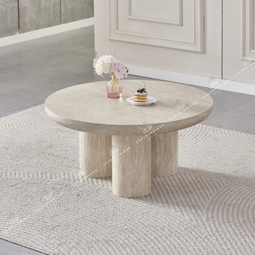 Table basse - Effet Travertin - Nova
