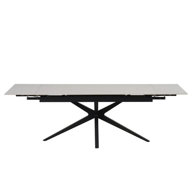 Table à manger - extensible - travertin blanc - Tania
