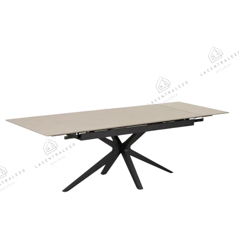 Table à manger - extensible - travertin Mat - Tania