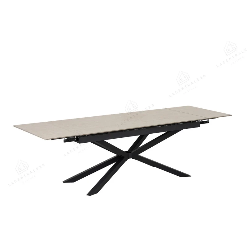 Table à manger - Extensible - Céramique travertin - Nana