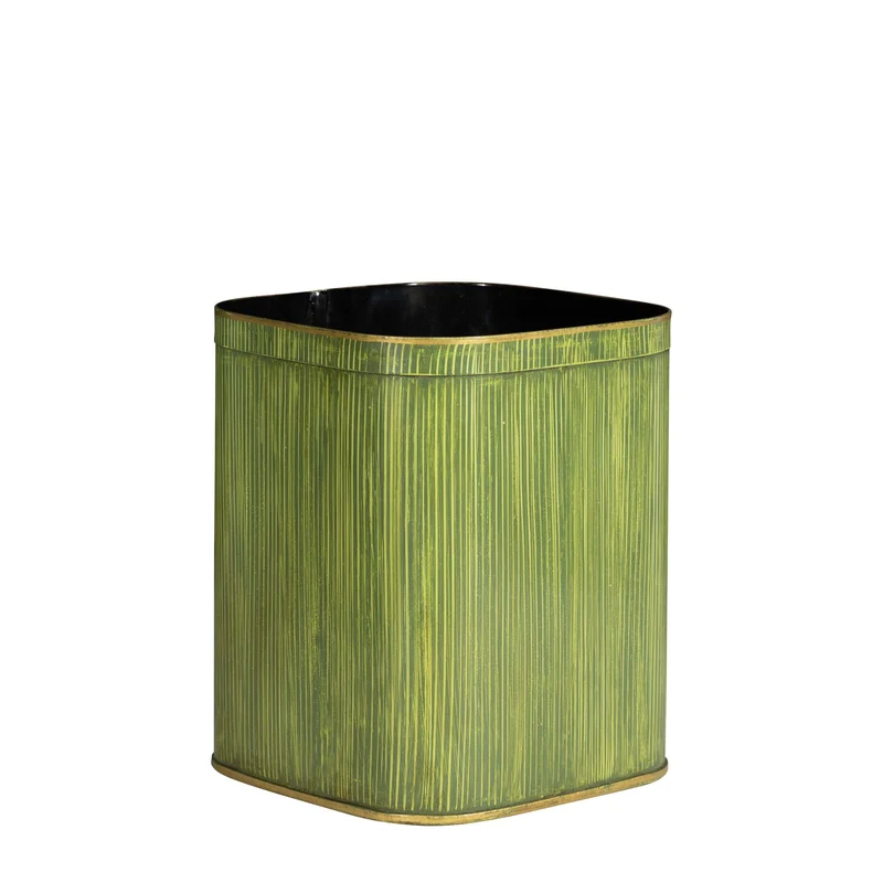 Boissière Corbeille carrée en métal (set de 2)
