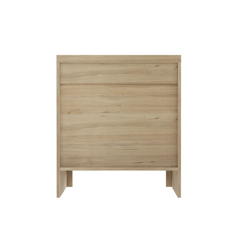 Table de chevet effet chêne 2 tiroirs 48x40x55,5cm, 1 pièce MODERNCONTAINERHOME