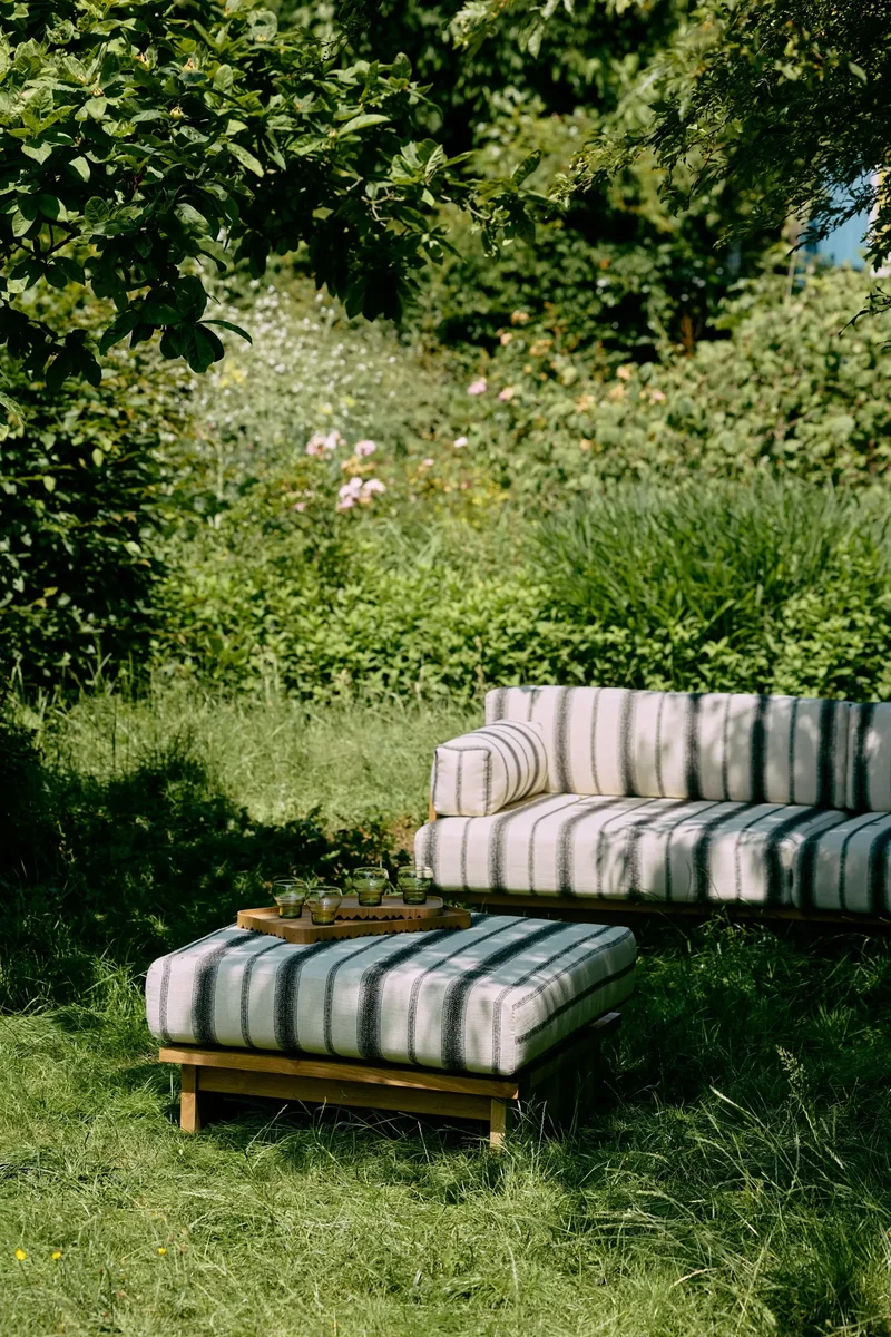 Pouf Outdoor en Teck