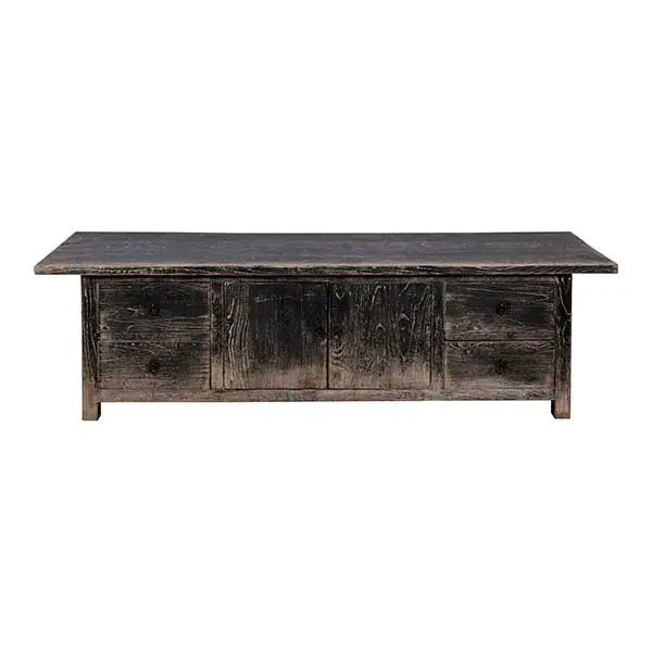 Buffet bas ancien noir