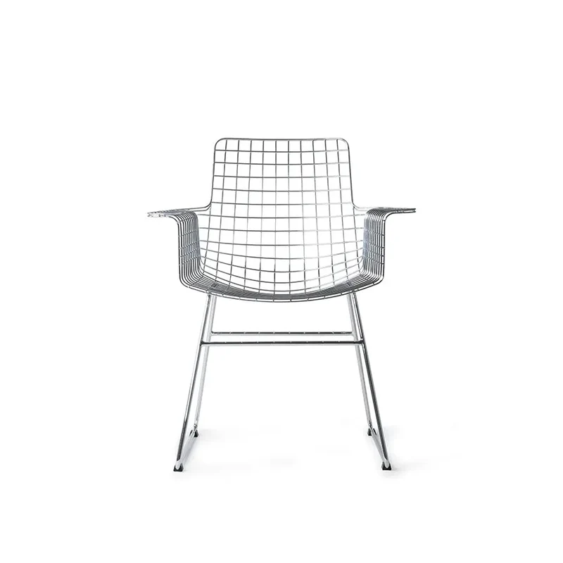 Chaise hk Living Metal Wire avec Accoudoirs