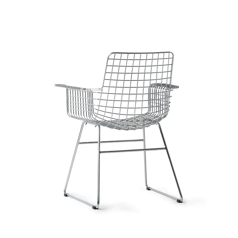 Chaise hk Living Metal Wire avec Accoudoirs