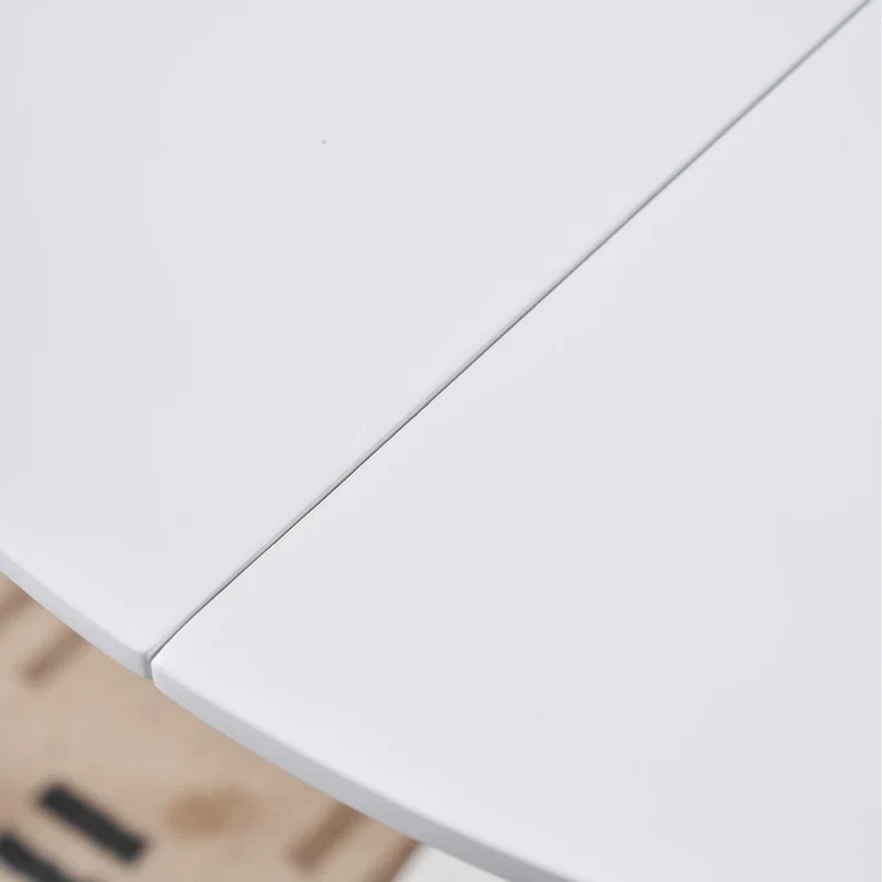 Table de salle à manger Arthur — finition blanche, design contemporain, ronde
