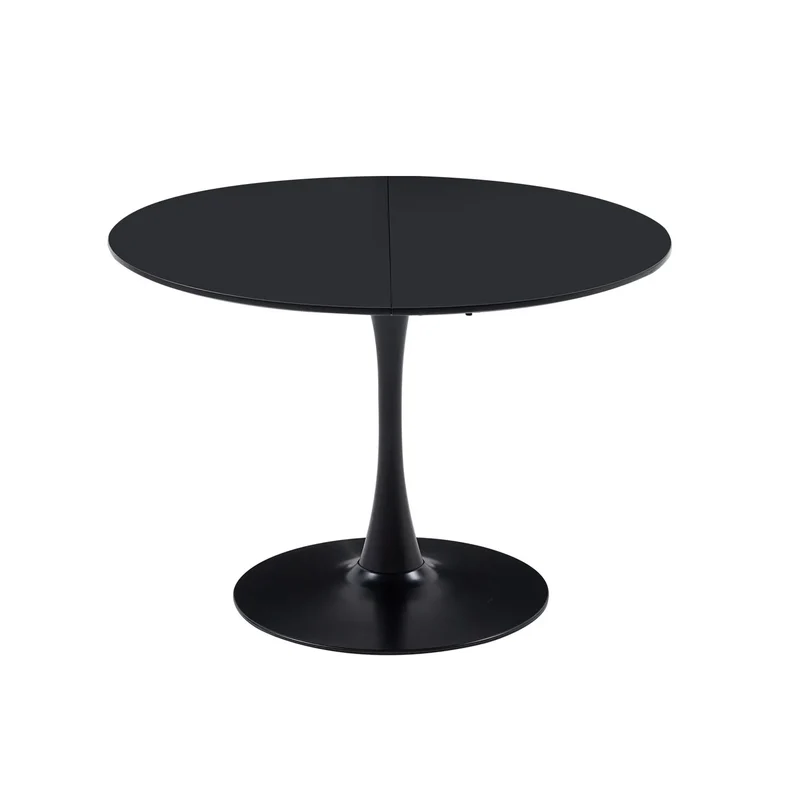 Table de salle à manger Arthur — finition blanche, design contemporain, ronde