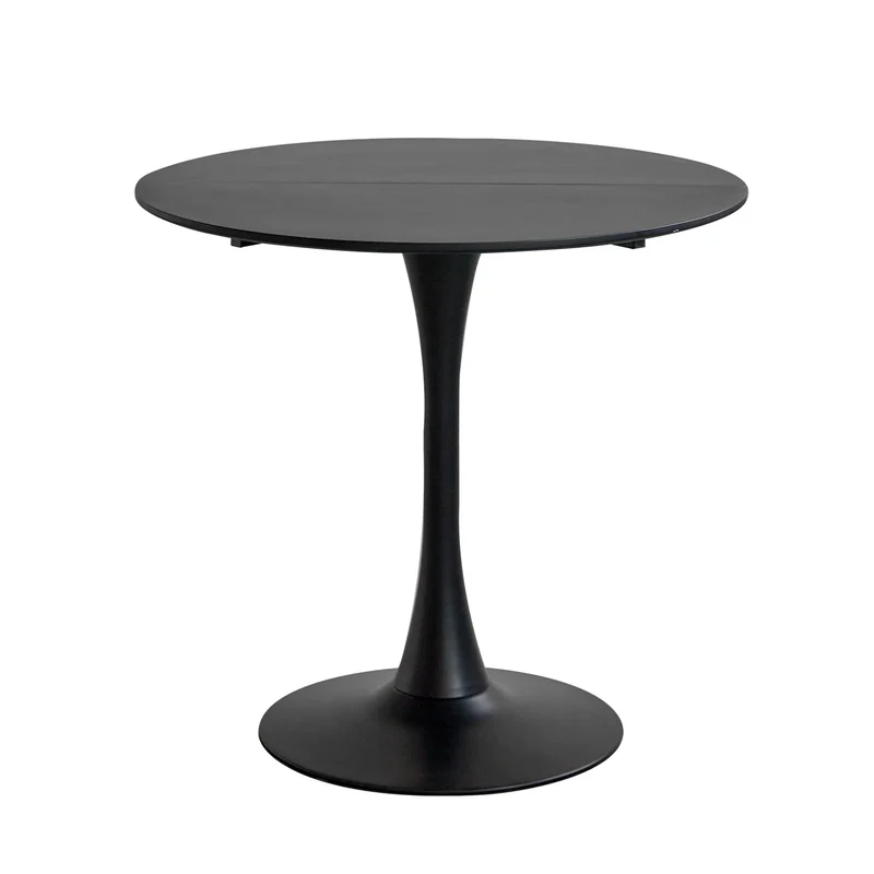 Table de salle à manger Simon — finition blanche, design contemporain, ronde