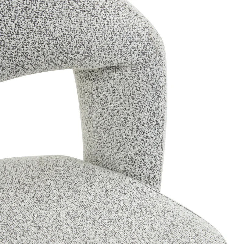 Lot de 2 chaises de salle à manger pivotantes 360° en tissu gris clair SCANDINAVIANMARBLEPL