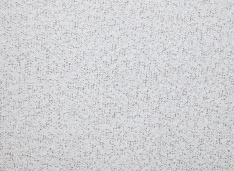 Canapé d'angle relax en tissu bouclette doux beige MARINA - Angle gauche