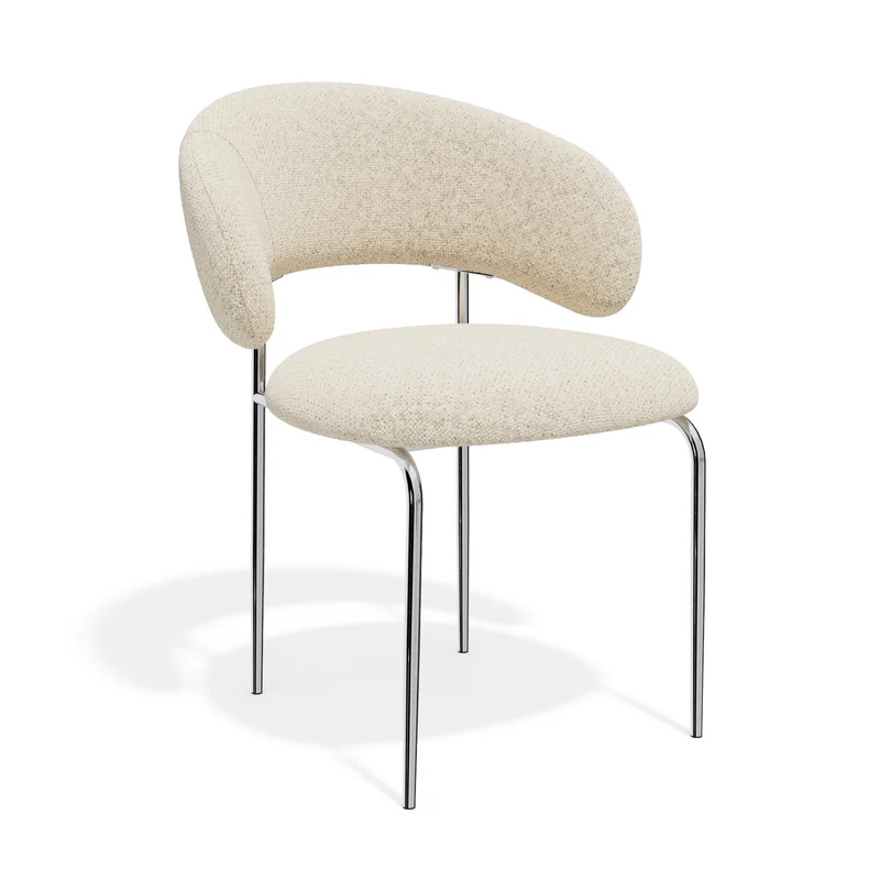 Lot de 2 chaises ALBA velours texturé