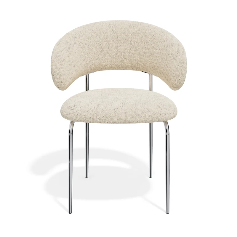 Lot de 2 chaises ALBA velours texturé