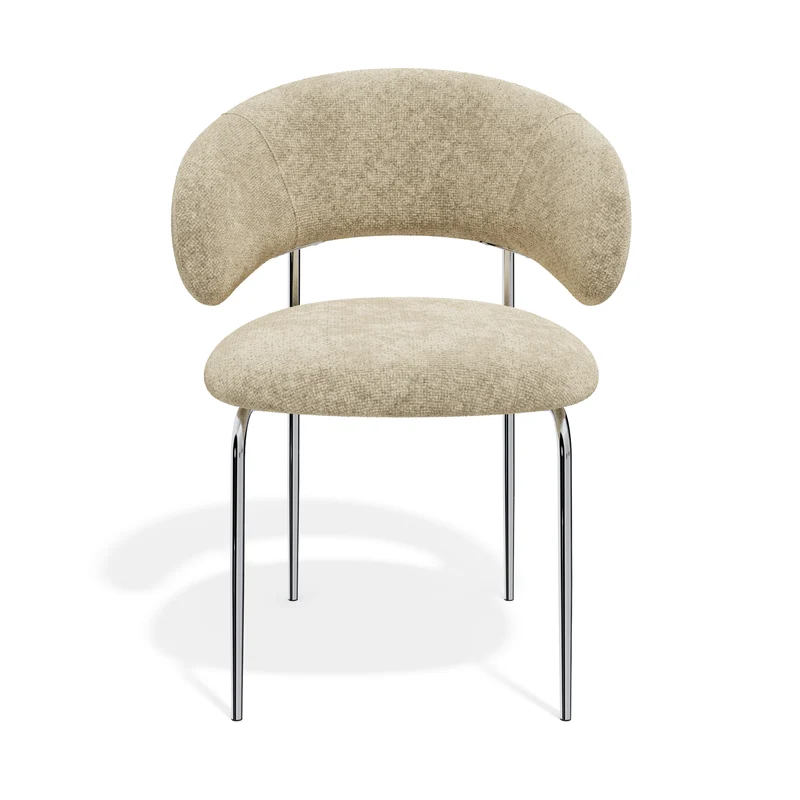 Lot de 2 chaises ALBA velours texturé