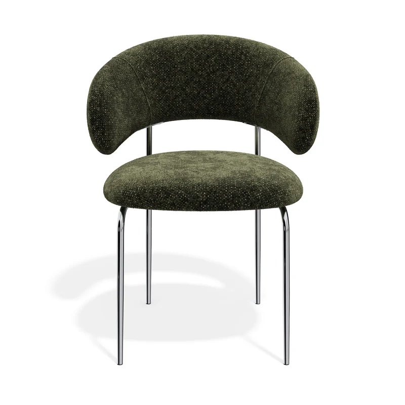 Lot de 2 chaises ALBA velours texturé