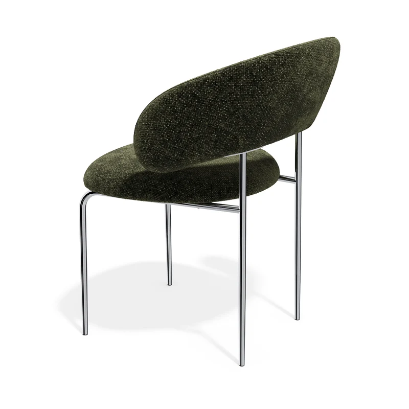 Lot de 2 chaises ALBA velours texturé