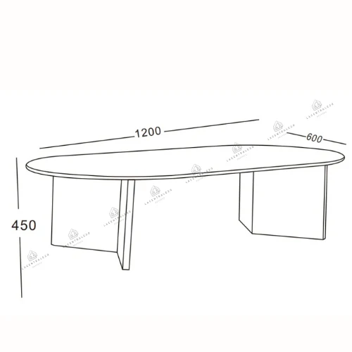 Table Basse - Effet Noyer - Page