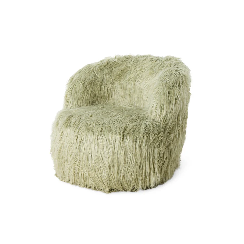 Fluffy chair milky mint