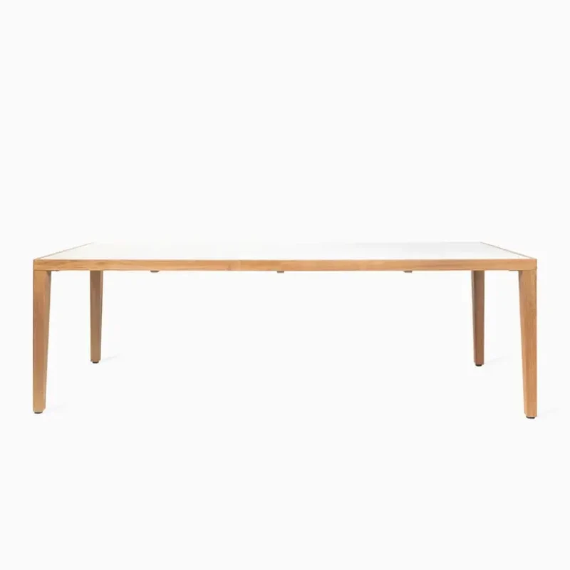 Table extérieure Volta cadre Teck et plateau céramique