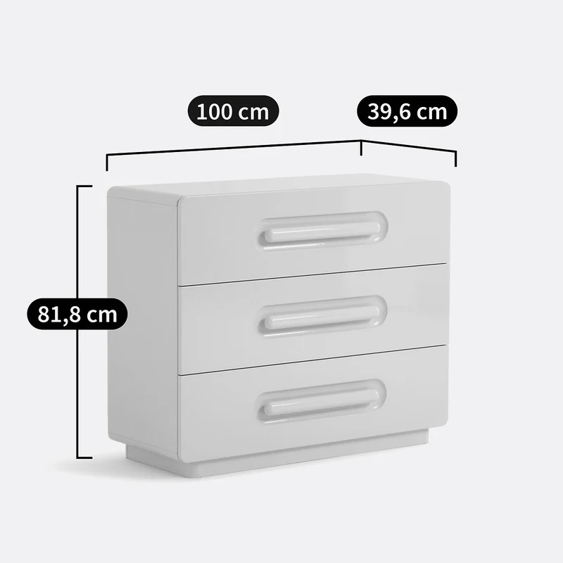 Commode 3 tiroirs Newlo