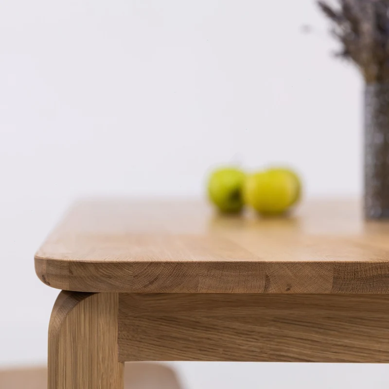 Table de salle à manger fixe en chêne massif GOLF | VESKOR