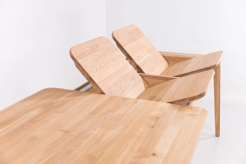 Table à manger extensible en chêne massif TOKIO | VESKOR