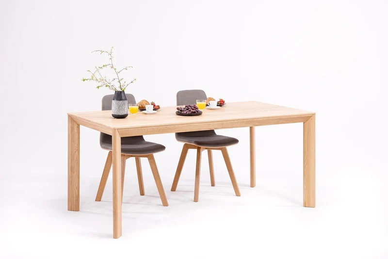 Table de salle à manger fixe en chêne massif DITA | VESKOR