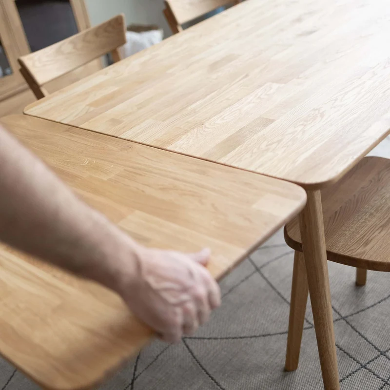 Table à manger extensible en chêne massif MALMO 2 | NordicStory