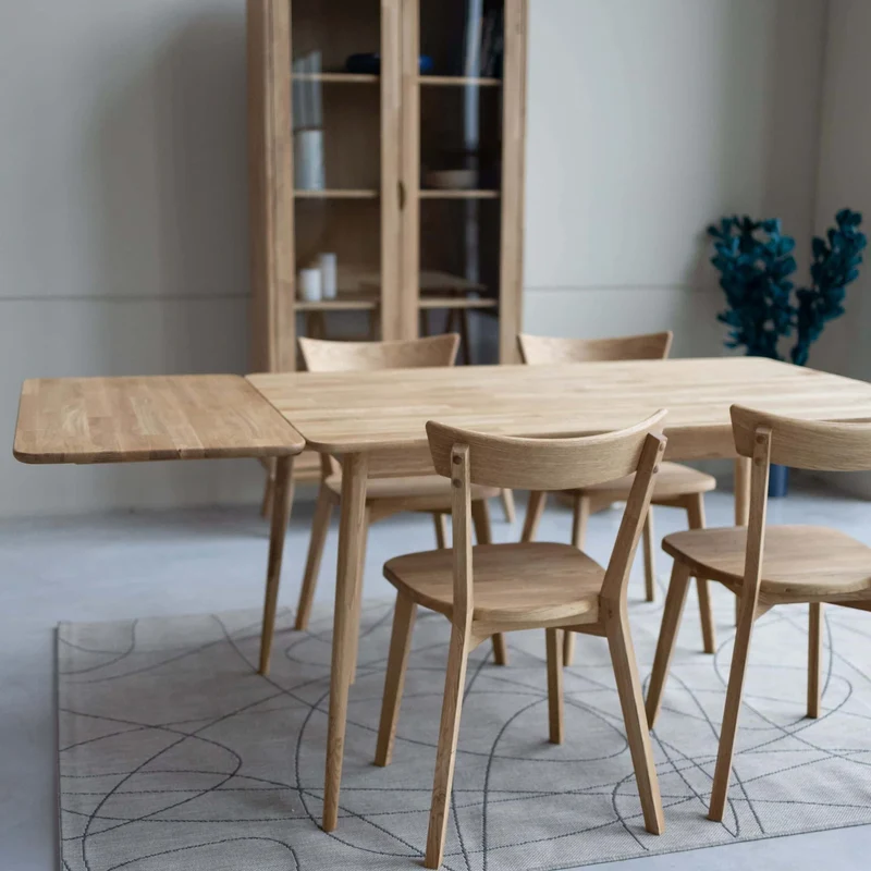 Table à manger extensible en chêne massif MALMO 2 | NordicStory