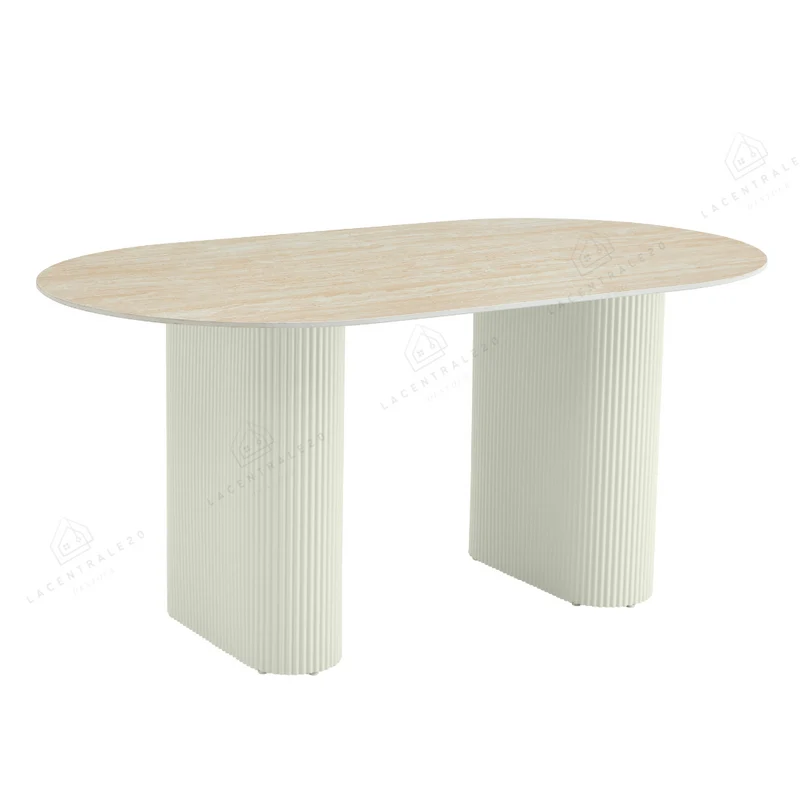 Table à Manger - Effet Travertin - Rox