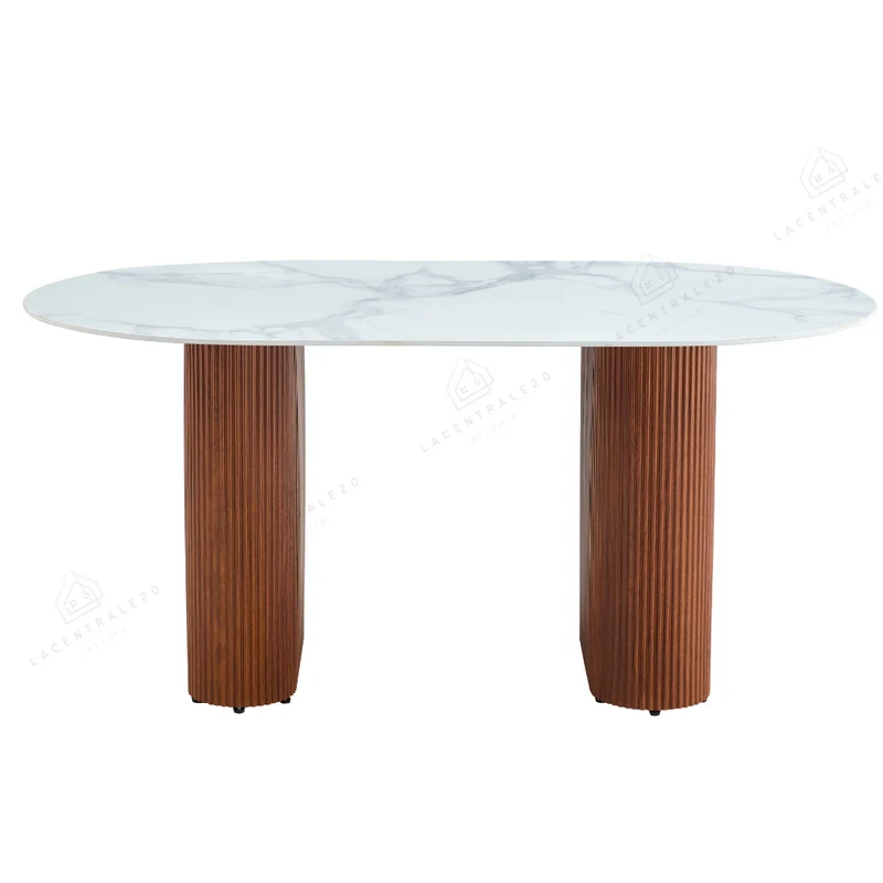 Table à Manger - Effet Travertin - Rox