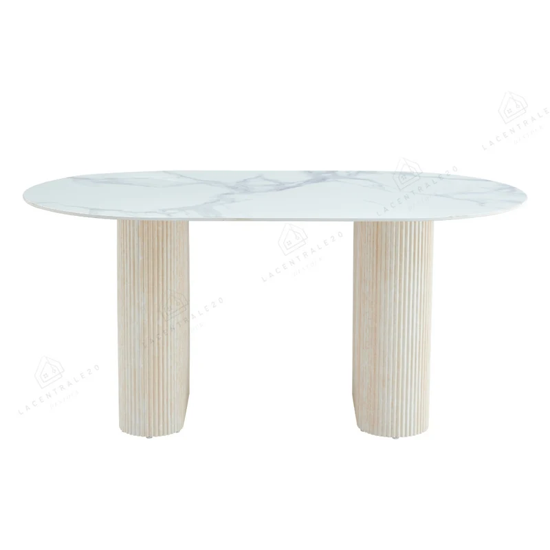 Table à Manger - Effet Travertin - Rox