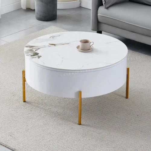 Table basse - Effet marbre - Relevable - Lou