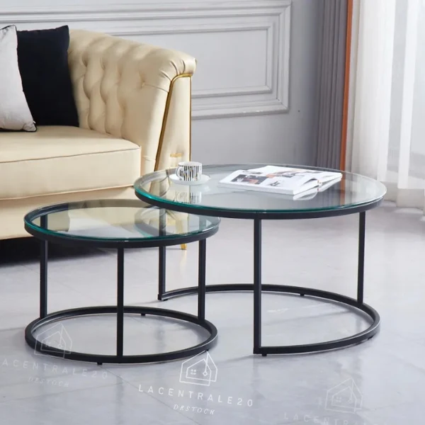 Table basse - En verre - Gigogne