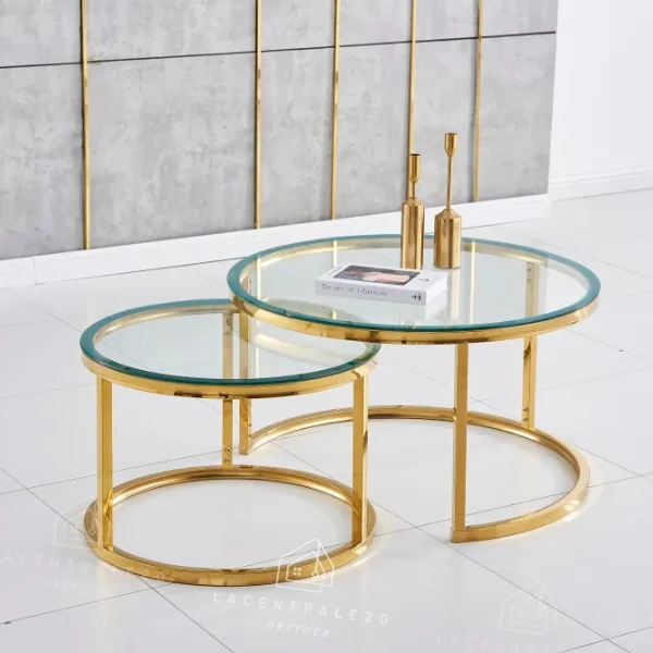 Table basse - En verre - Gigogne