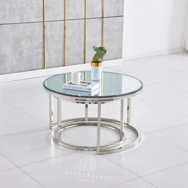 Table basse - En verre - Gigogne