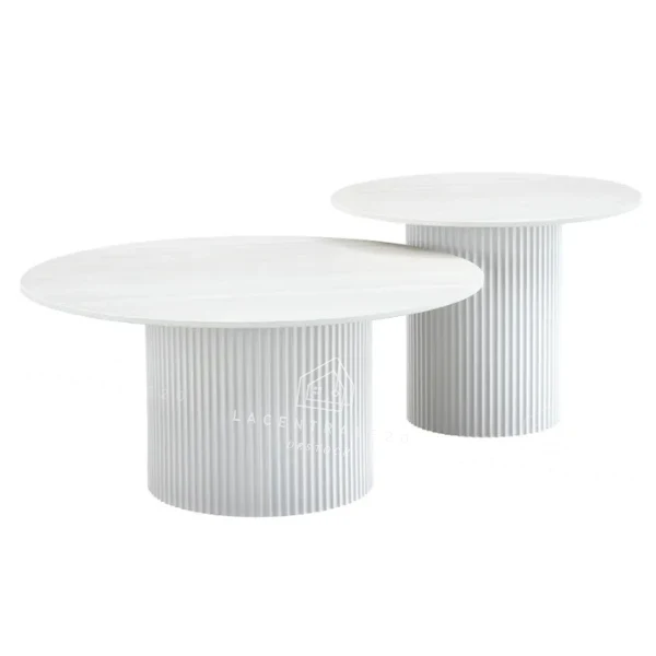 Table basse - Effet marbre - Gigogne - Mina