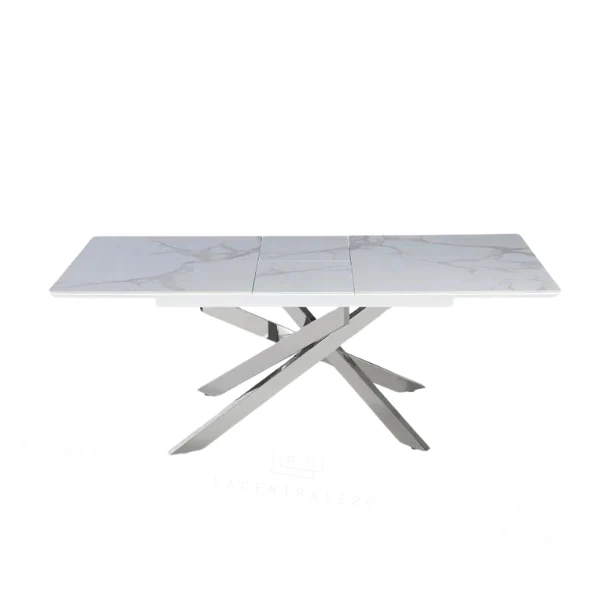 Table à manger - Extensible - Effet marbre - Agathe