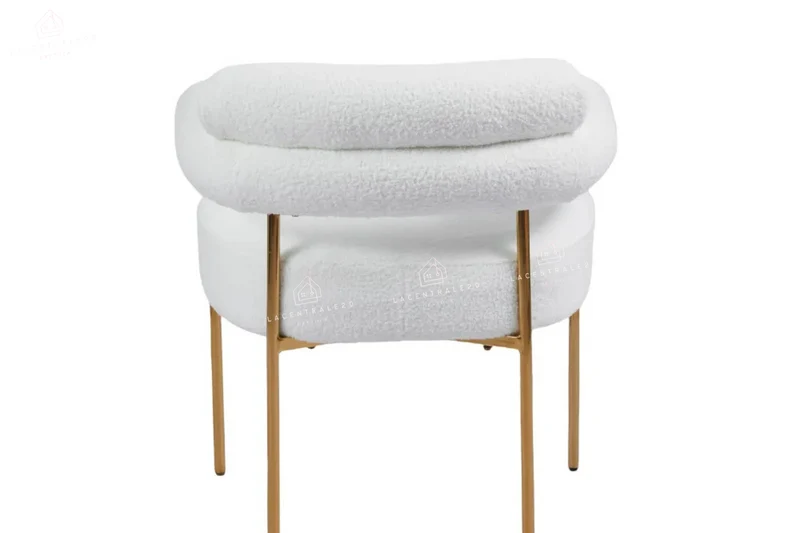 Chaise salle à manger – velours / sergé / laine bouclée – pieds (noir / chrome / gold) – Lot de 2 / 4 / 6 – Bulle