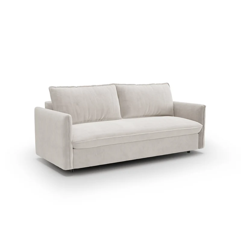 Canapé convertible express matelas Dunlopillo 160cm ELVI Velours