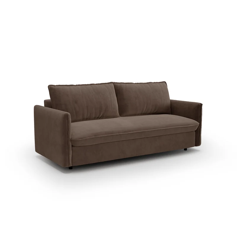 Canapé convertible express matelas Dunlopillo 160cm ELVI Velours