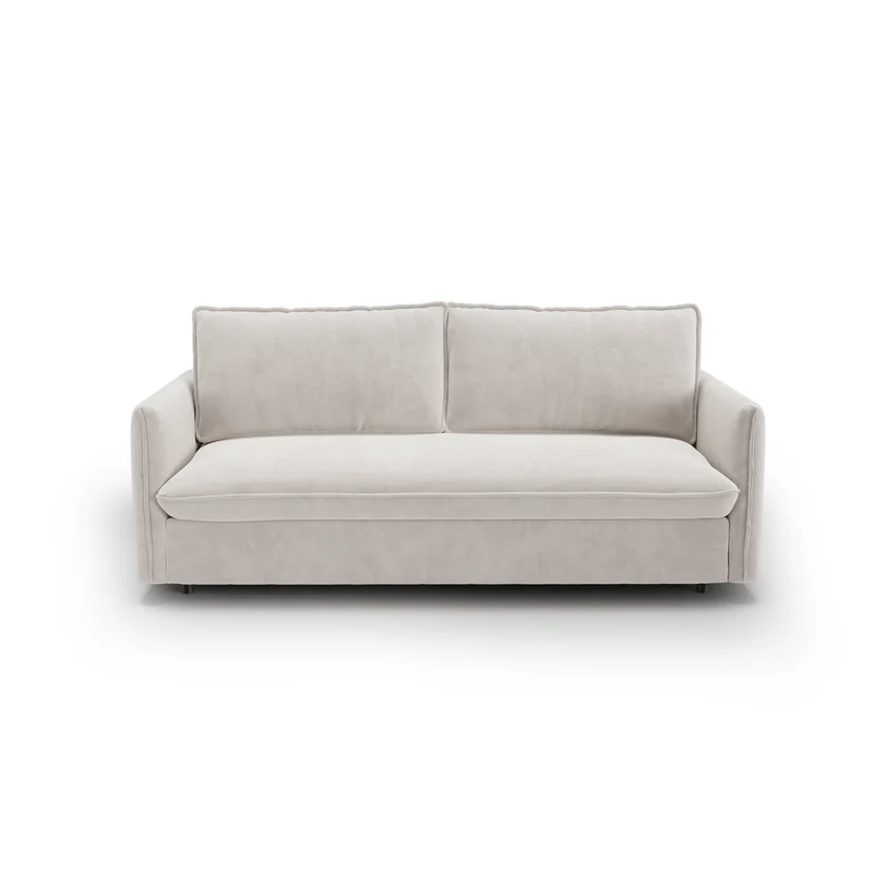 Canapé convertible express matelas Dunlopillo 140cm ELVI Velours