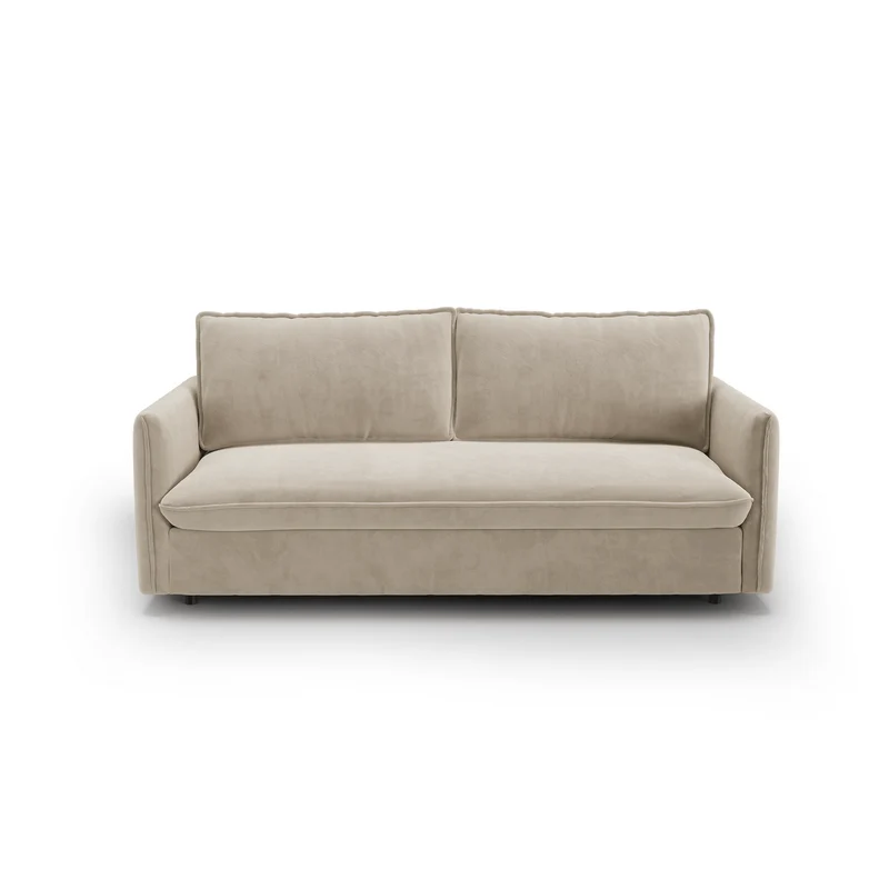 Canapé convertible express matelas Dunlopillo 140cm ELVI Velours